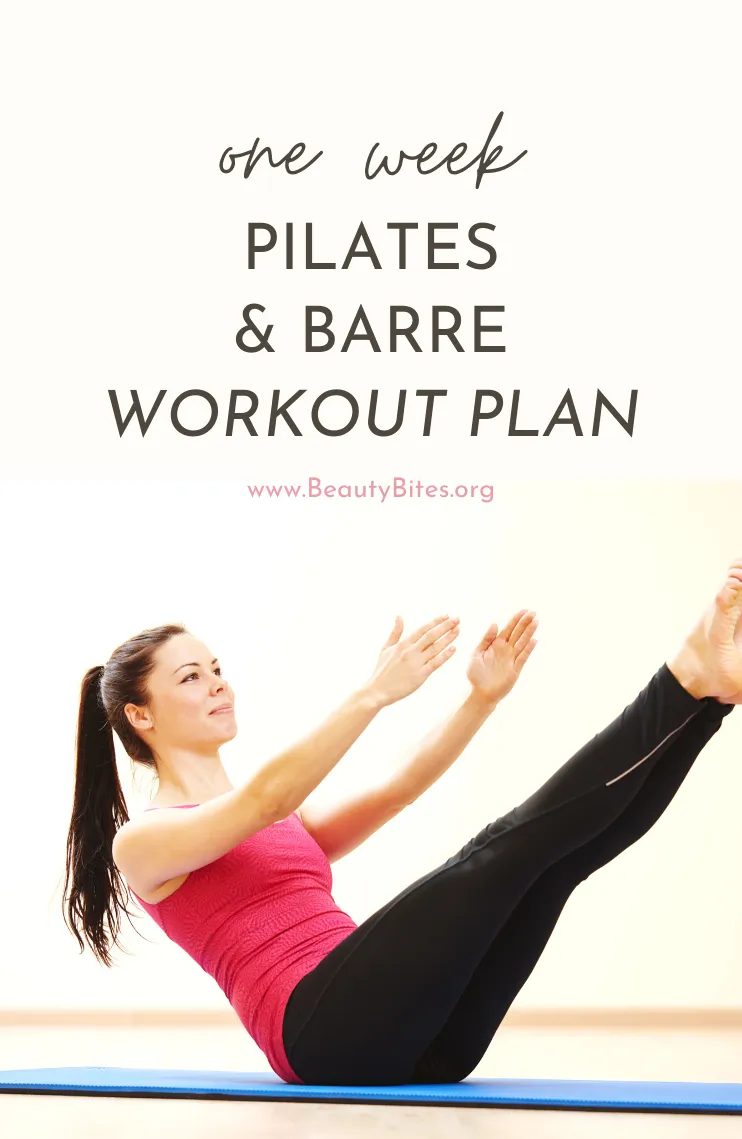 Pilates & barre workout plan for 7 days
