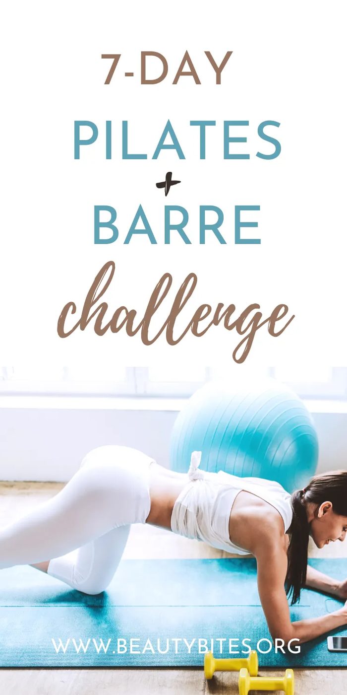 Pilates & barre workout plan for 7 days