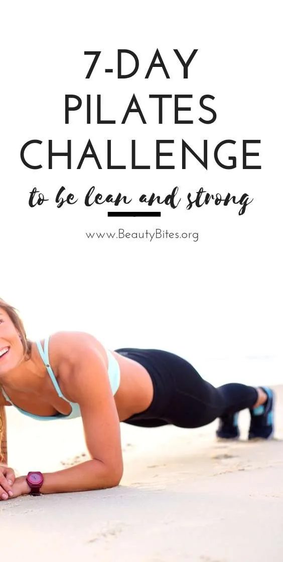 One week pilates workout plan to get lean and strong