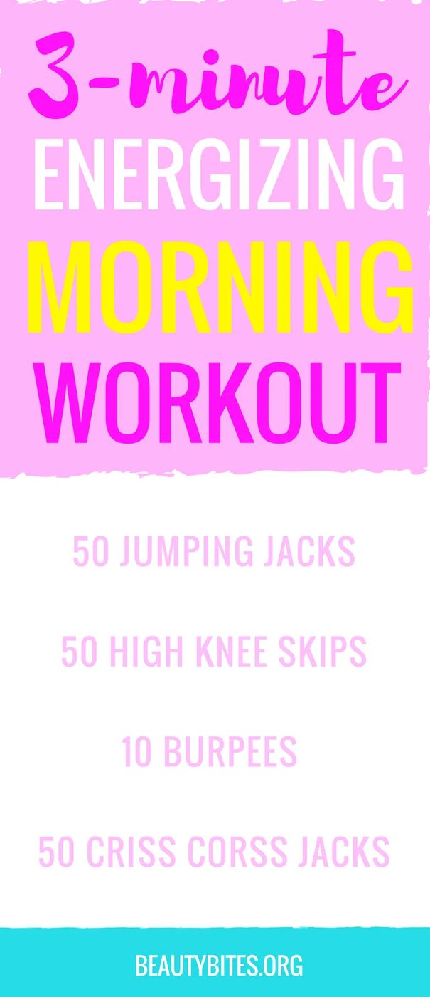 3-minute morning workout to start your day