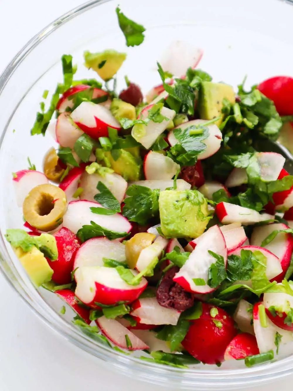 If you've got some radishes you want to put to use, make this fresh healthy radish salad recipe with avocado, parsley and olives - it's the…