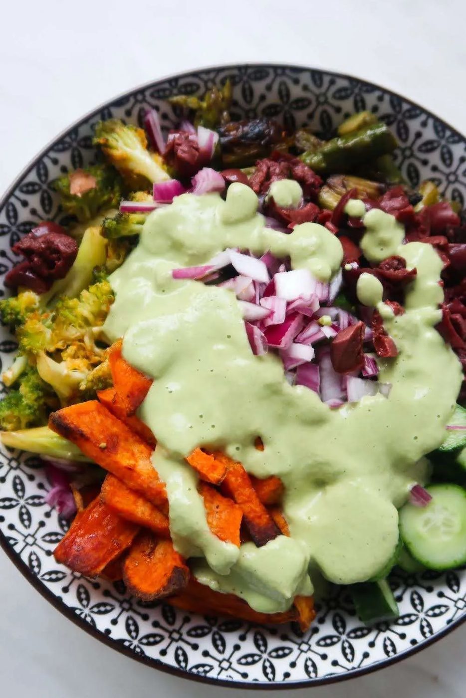 Vegetable salad, roasted