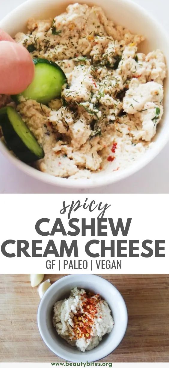 Cashew cream cheese, spicy