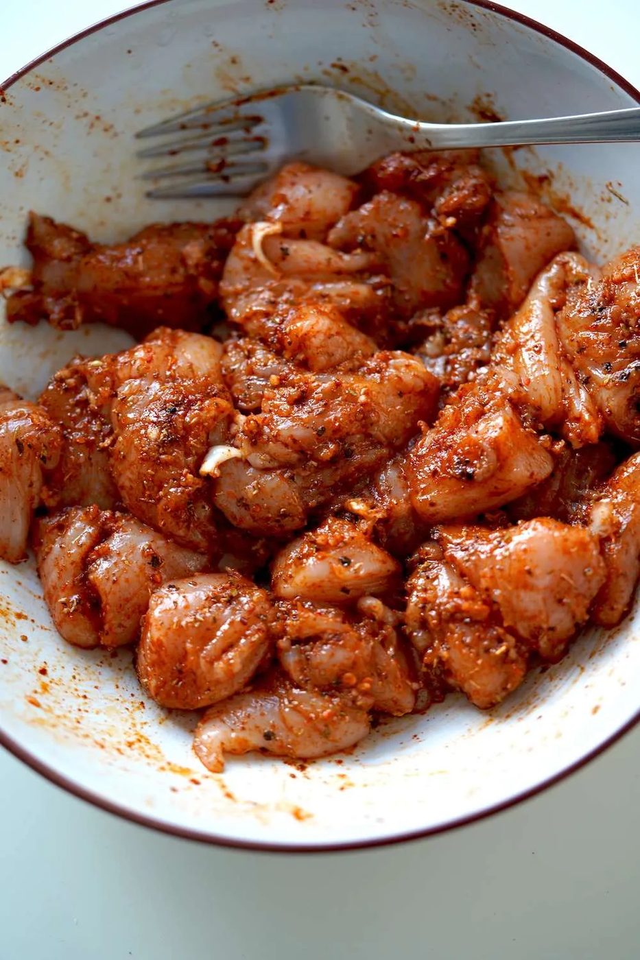 Garlic chicken bites, spicy