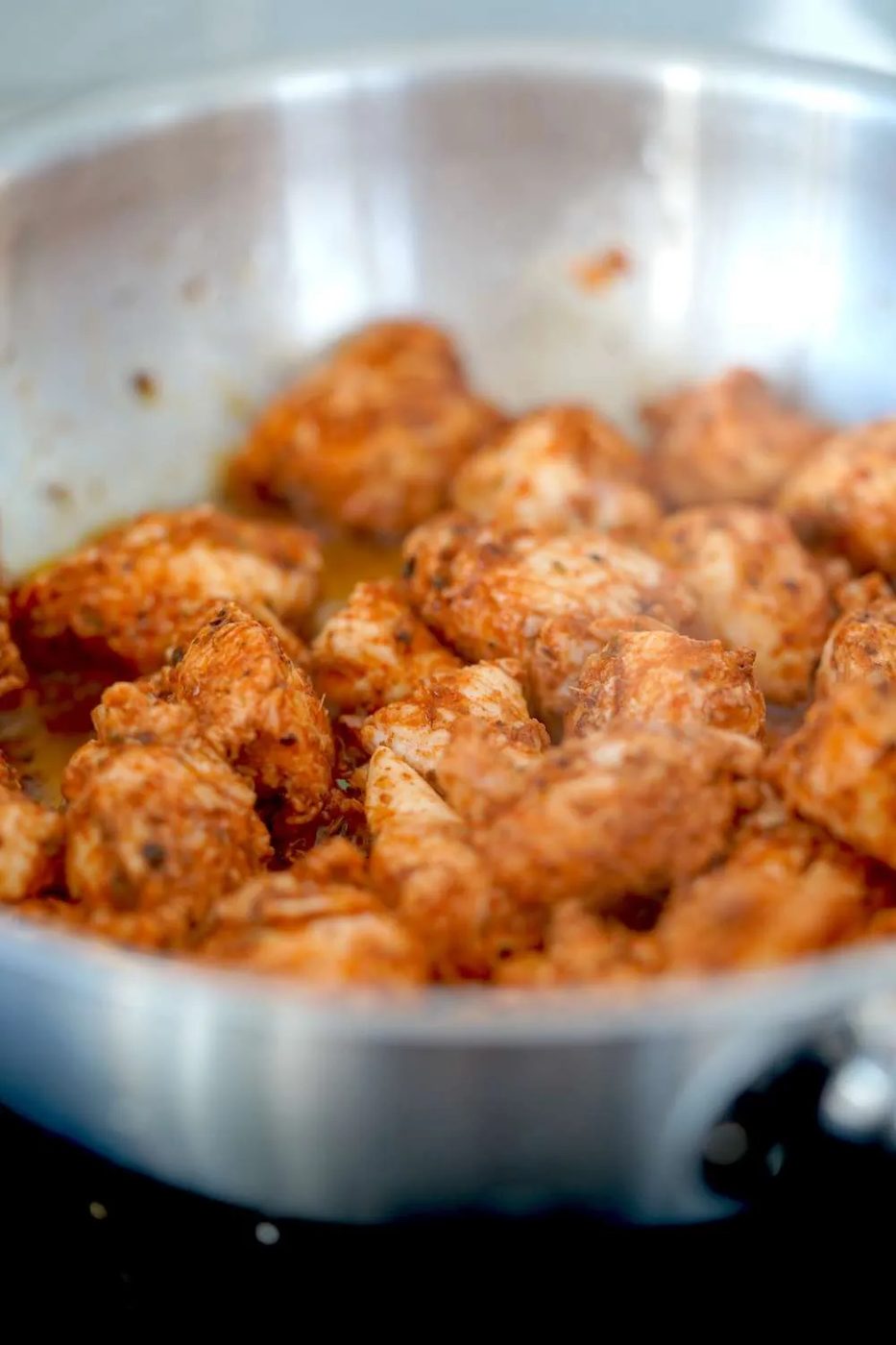 Garlic chicken bites, spicy