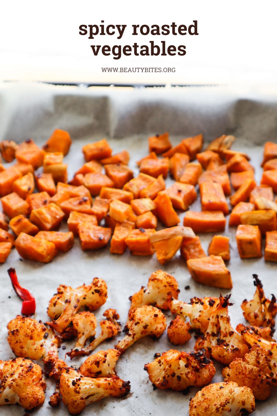 Roasted vegetables, spicy