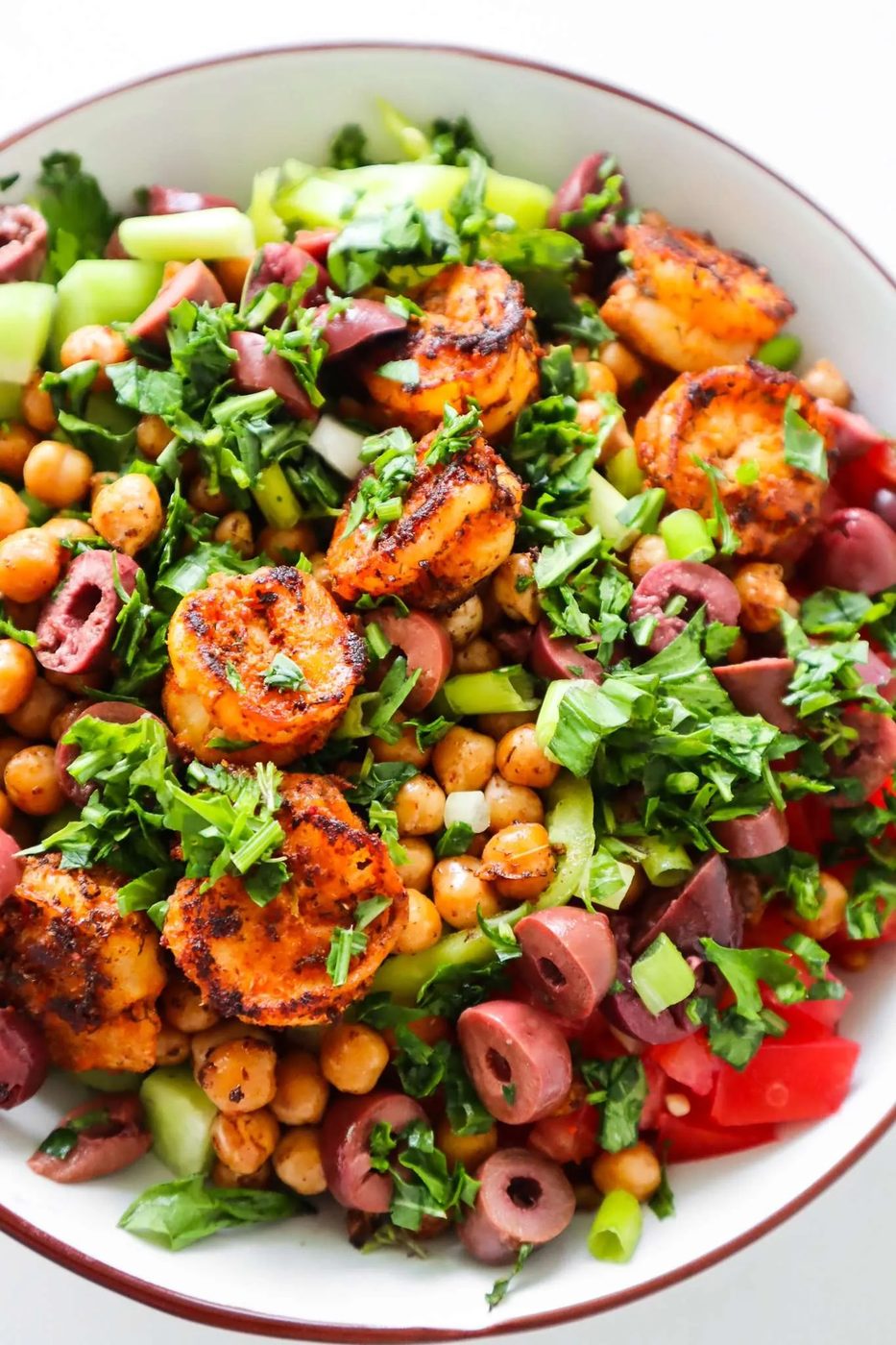 Get your ingredients and make this spicy shrimp and chickpea salad, it's a great meal prep lunch recipe and you're going to love it. This…