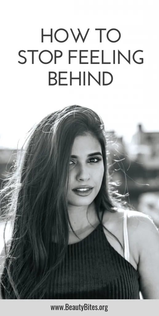 How to stop feeling behind, even if you're not where you want to be yet - set goals and have the patience to see what's going to happen…