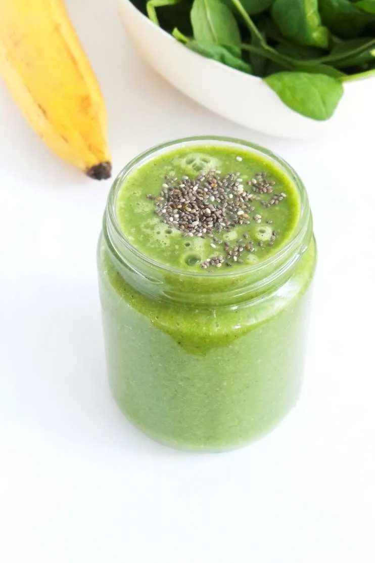 healthy green smoothie to get back on track! This would be good as a pre or post-workout smoothie, or as a healthy vegan breakfast for more…