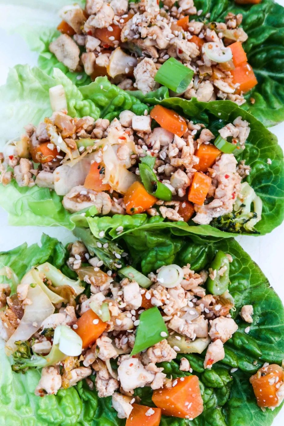 Tofu lettuce wraps, vegan, gf & low carb