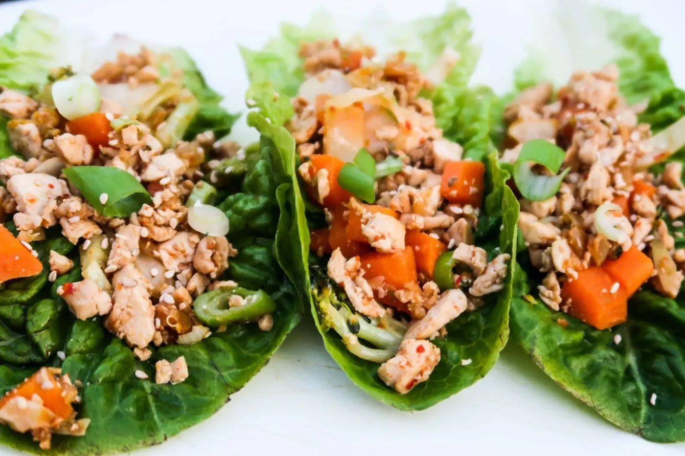 Tofu lettuce wraps, vegan, gf & low carb