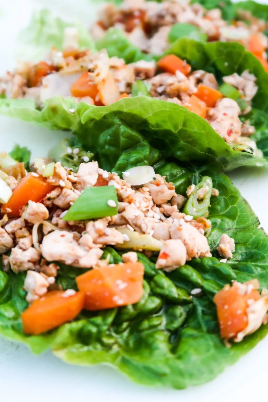Tofu lettuce wraps, vegan, gf & low carb