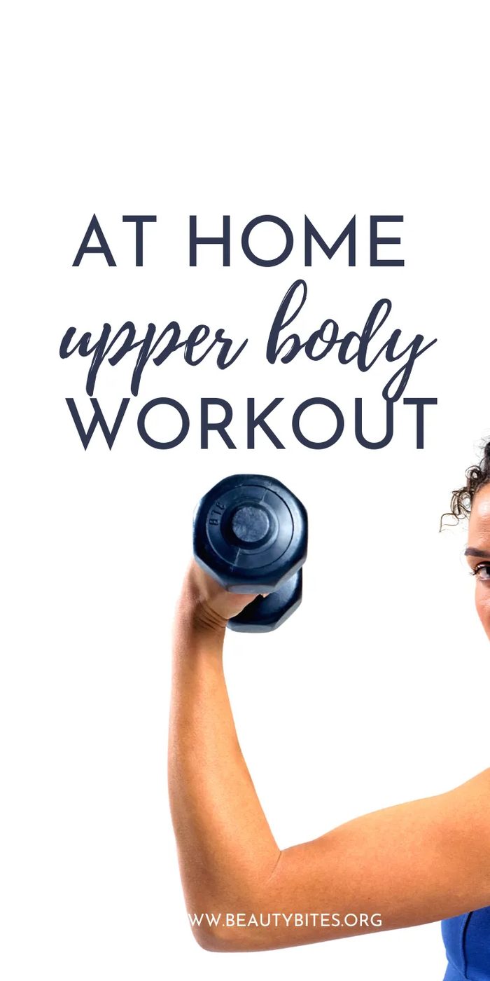 At home upper body workout for women! Train your arms, back and shoulders with this simple at home workout - you only need a pair of…