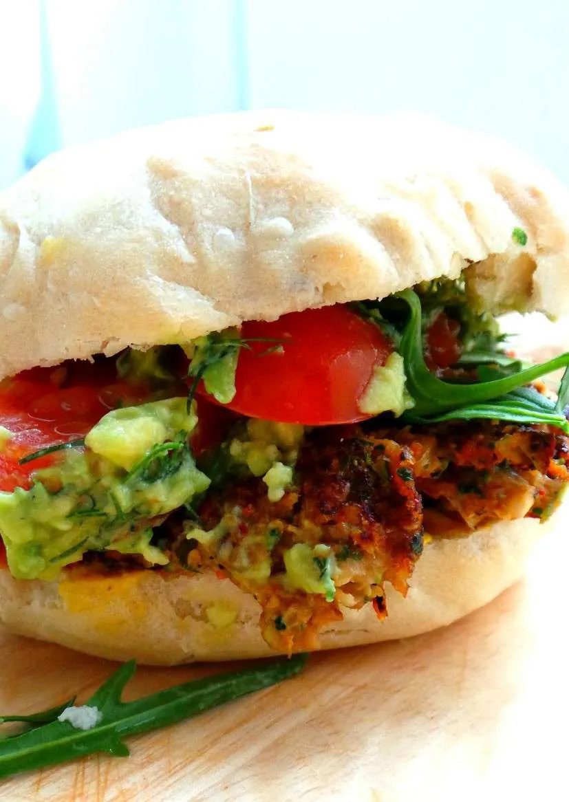 Mushroom vegan burgers