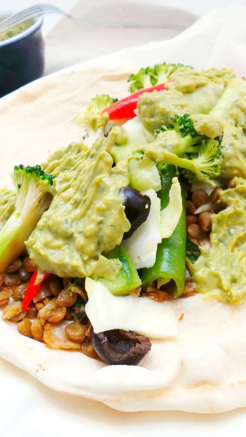 awesome lentil wraps