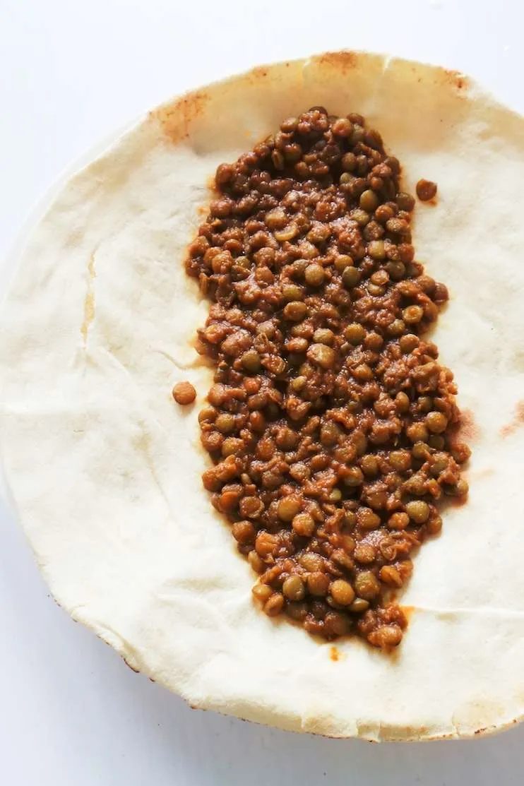 Lentil wraps 3.0, vegan