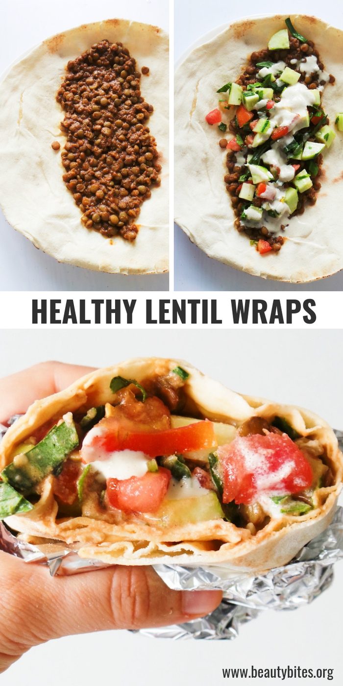 Lentil wraps 3.0, vegan