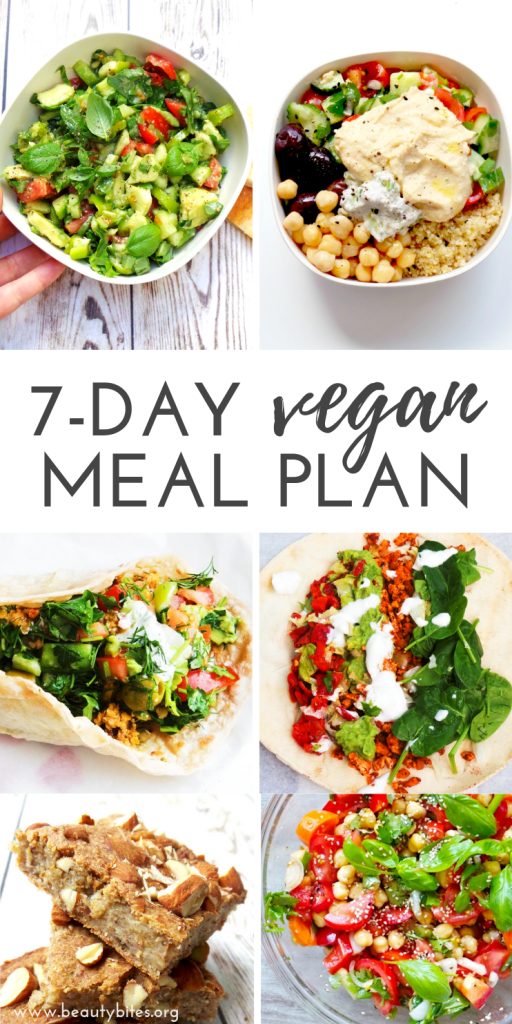 Meal plan & challenge for 7 days, vegan