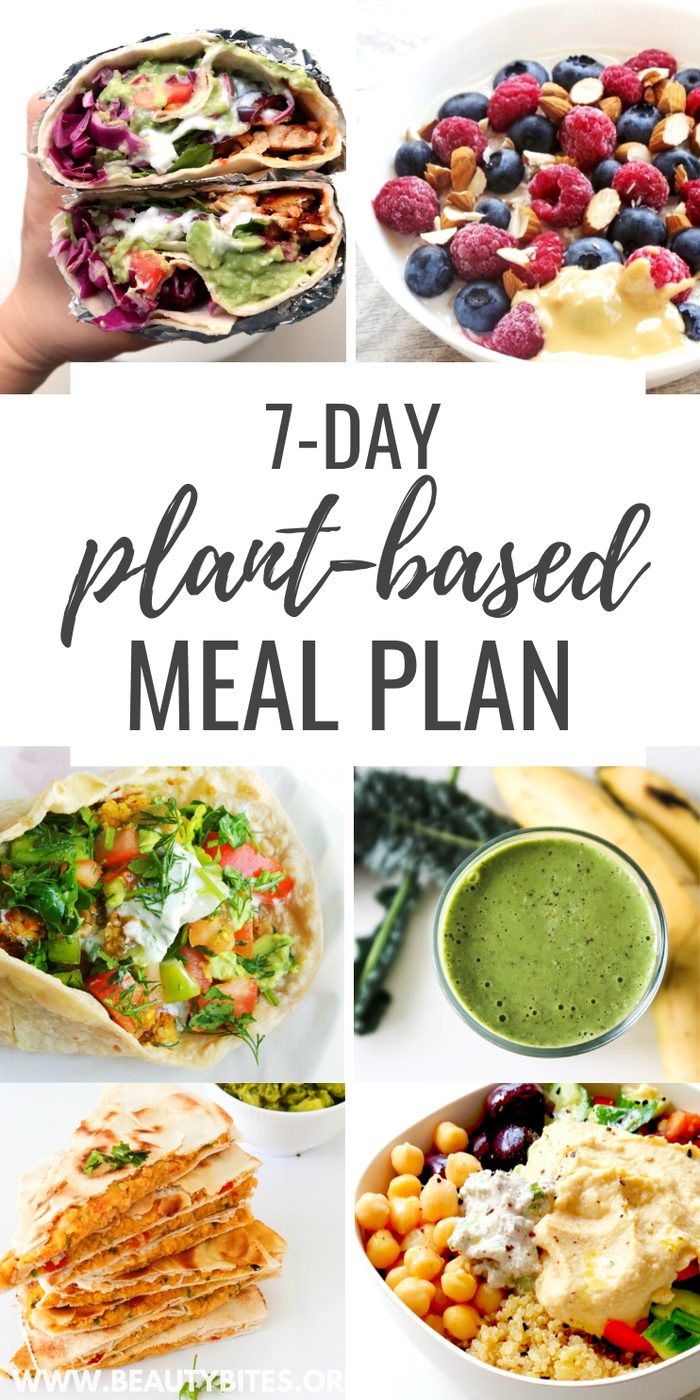 Meal plan & challenge for 7 days, vegan