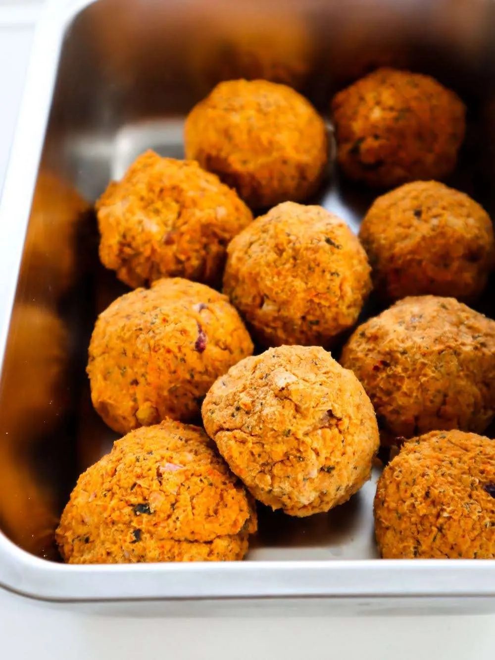 Mediterranean meatball bowls, vegan