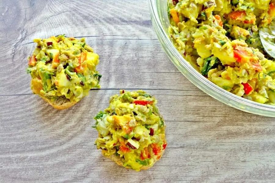 Gaical: vegan potato lentil salad