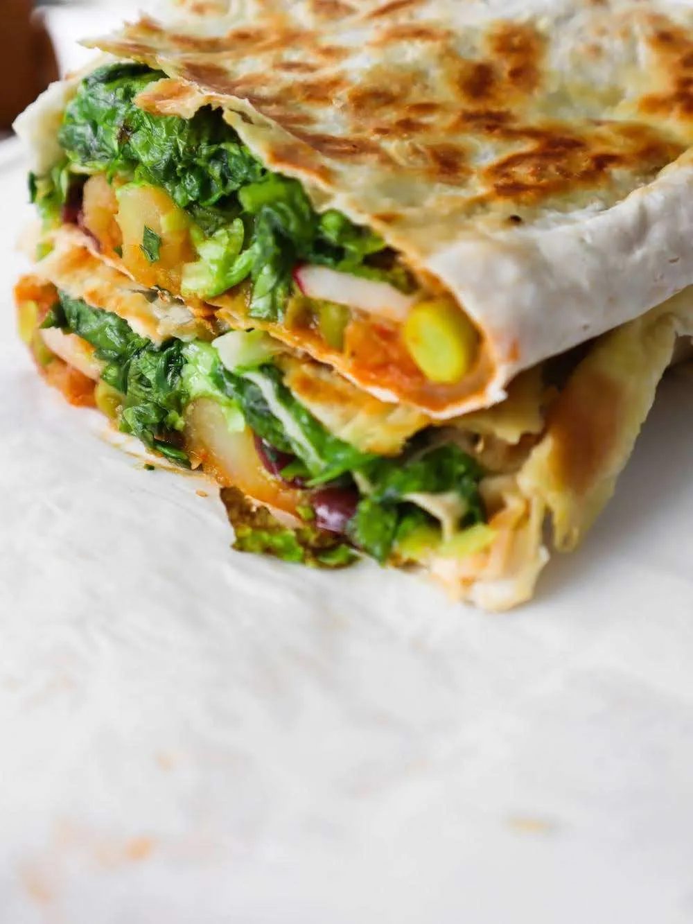 Potato burritos, vegan