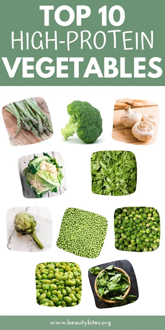 Top 10 vegetables high in protein