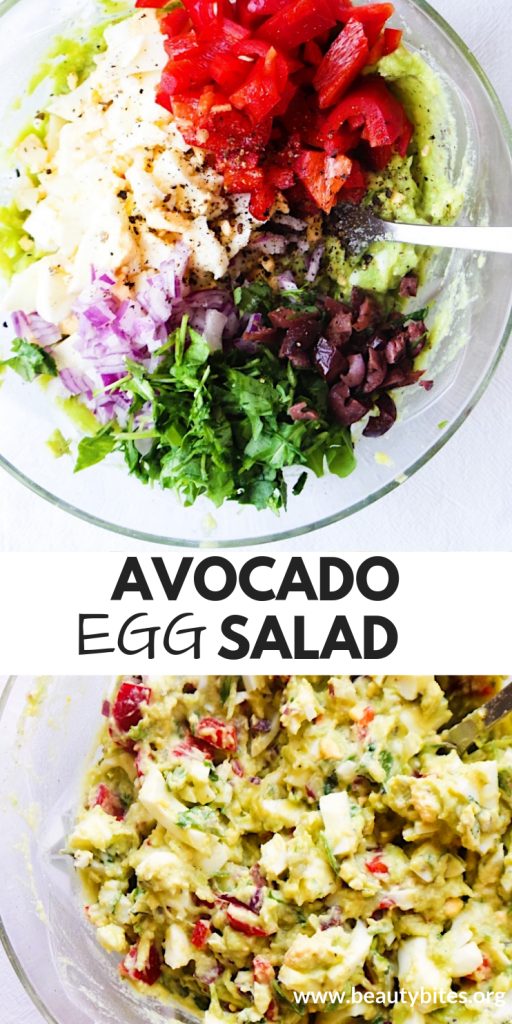 Avocado egg salad | low carb & vegetarian