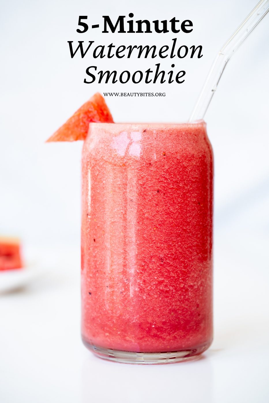 Watermelon smoothie with strawberries