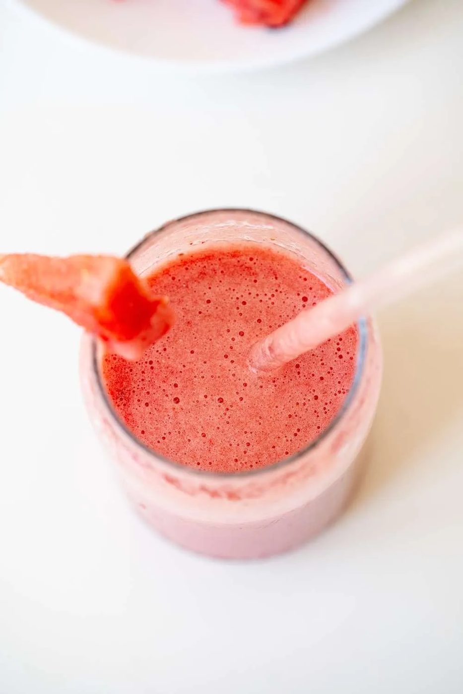 Watermelon smoothie with strawberries