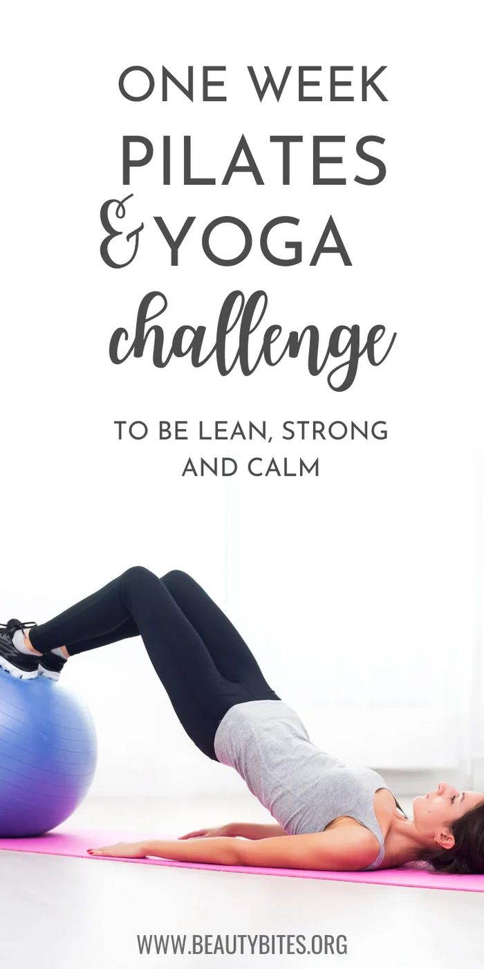Yoga & pilates workout plan for 7 days