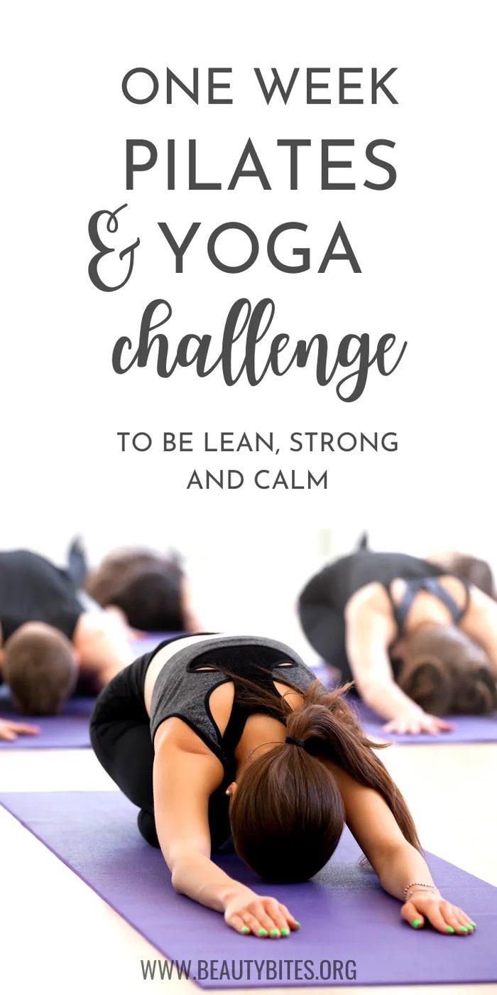 Yoga & pilates workout plan for 7 days