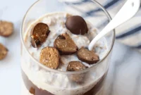 Decadent Moose Tracks Overnight Oats