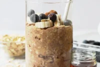 Ultimate Maple French Toast Vegan Overnight Oats