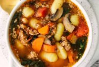 Hearty Sausage Gnocchi Soup