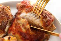 Golden Crispy Baked Thighs