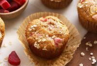 Sweet and Tangy Rhubarb Muffins