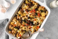Hearty English Muffin Breakfast Casserole