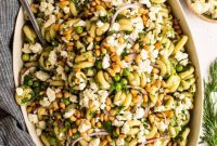 Bright Lemon Garlic Herb Pasta Salad