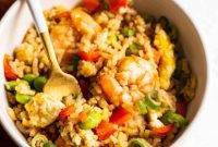 Golden Shrimp Rice Delight