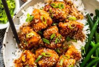 Sweet and Sticky Air Fryer Honey Sesame Chicken