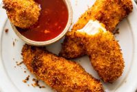 Golden Coconut Air-Fried Chicken Strips