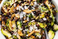 Air-Fried Brussels Crunch Salad
