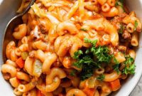 Skillet Ground Beef Pasta