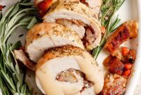 Festive Turkey Roulade with Hearty Italian Sausage Stuffing