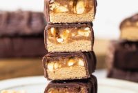Indulgent Homemade Snickers Protein Bars