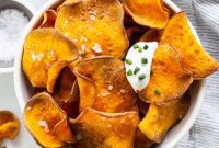 Crispy Air-Fried Sweet Potato Crisps