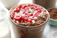 Raspberry Ripple Chocolate Overnight Oats