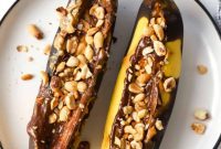 Air Fryer Roasted Banana Split