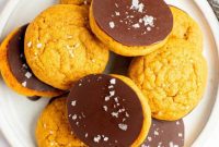 Decadent Chocolate Dipped Pumpkin Cookies